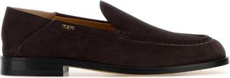 Tod's Suede Loafers - Dames - Loafers - Bruin - 38 EU - Su&egrave;de - Schoenen