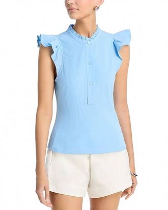 Ramy Brook Monroe Top In Blue Bazaar