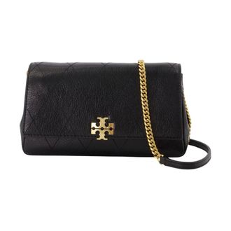 Tory Burch Tassen, Dames, Zwart, ONE Size, Polyester, Charlie Portemonnee met Ketting