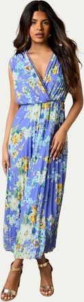 Oasis Petite Occasion Wrap Maxi Dress in Blue at Nordstrom, Size 10