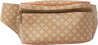 Celine Beige Pvc Leather Fanny Pack Sling Bag (Pre-Owned)