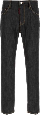 Dsquared2 Black Cotton Denim Jeans