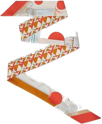 Fendi Two-Sided Silk Printed Wrappy