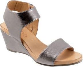 Bueno Ida Wedge Sandal in Pewter Metallic at Nordstrom Rack, Size 10.5-11Us / 42Eu