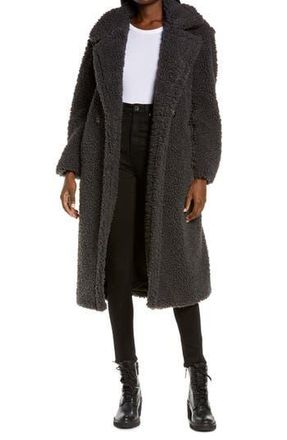 UGG Gertrude Double Breasted Teddy Coat in Ikbl at Nordstrom Rack, Size Large