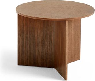 HAY Slit Table Round, &Oslash; 45 x H 35,5 cm, Walnuss natur