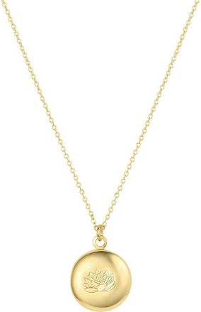 Set & Stones Ruby Birth Flower Necklace in Gold /July at Nordstrom