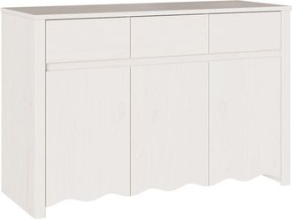 vidaXL Vidaxl - Blanco 114 x 43 x 75.5 cm Madera maciza de Pino