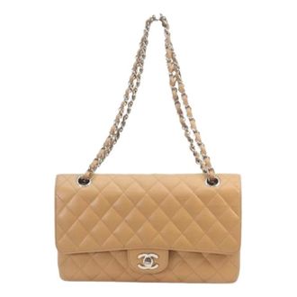 Chanel Pre-owned Vintage Schoudertas - Dames - Pre-owned - Beige - Maat: ONE Size Leer