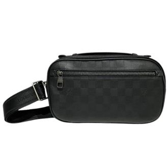 Louis Vuitton Pre-owned Ambler Damier Infini Shoulder Bag - unisex - Louis Vuitton Vintage - Vintage Belt Bags - Black - ONE SIZE - Pre-owned