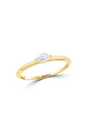 Effy Marquis Diamond Ring in Gold at Nordstrom Rack, Size 7