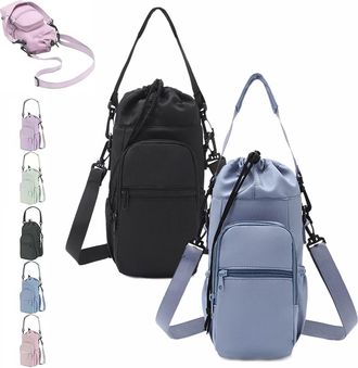 Generic Water Bottle Shoulder Bag - The Ultimate Outdoor Companion, Water Bottle Bag Crossbody with Strap for Camping, Travel (2pcs-G)