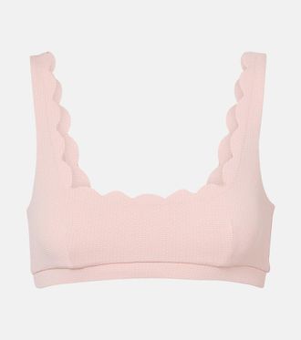 Marysia Swim Mini Palm Springs scalloped bikini top