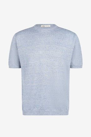 Maurizio Baldassari Kurz&auml;rmeliges T-Shirt aus Leinen