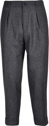 Berwich Pantalone - Heren - Nette broeken - Grijs - 2XL - Wol - Broeken