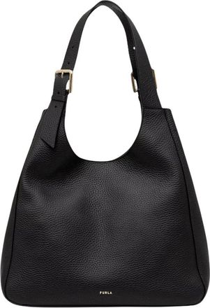 Furla Dora L Tote - Dames - Schoudertassen - Zwart - ONE Size - Leer - Tassen