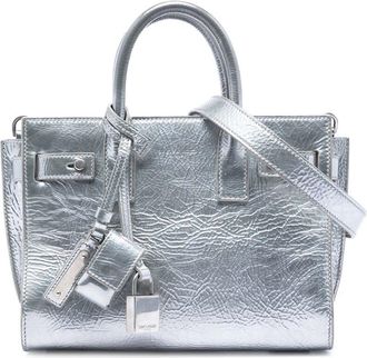 Saint Laurent Pre-owned Saint Laurent Nano Metallic Crinkled Calfskin Supple Sac De Jour Satchel Ladies VDJFFP8UOZPDOXEE