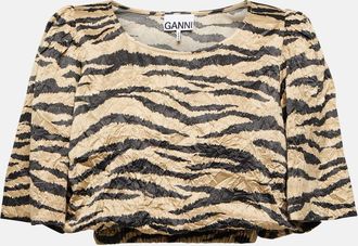 Ganni Satin blouse