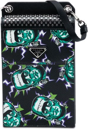 Prada Pre-owned Prada Universal Studios Saffiano Frankenstein Phone Holder F5SBMXTI3KJO5R4J
