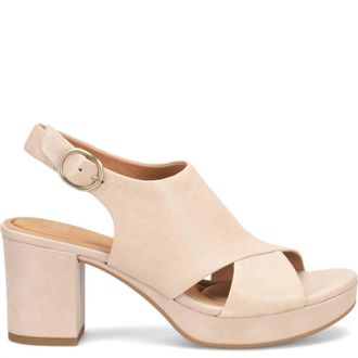 S&ouml;fft Womens Liv Platform Heel Sandals In Tapioca Grey