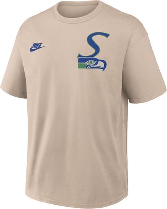 Nike Seattle Seahawks Rewind Max90 Nike Mens NFL T-Shirt in Brown | 04T605YV78-BUN