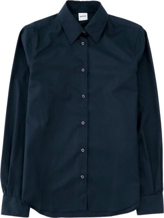 Aspesi Elegant Basic Light Blue Blouse - Dames - Overhemden - Blauw - XL - Overhemden