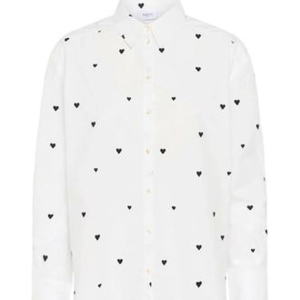 Saint Tropez Camicia Bianca con Cuori - - Blouses & Shirts - Donna - Bianco - S