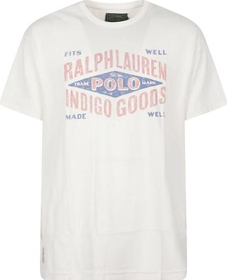 Polo Ralph Lauren Country Grafisch T-shirt - Heren - T-shirts - Wit - XL - Katoen - Tops