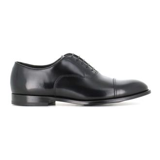 Doucal's Business Shoes, male, Black, Size: 7 1/2 US York Oxford Shoe