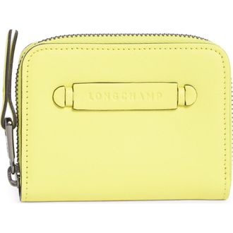 Longchamp LC3D Zip Card Case in Neon at Nordstrom Rack