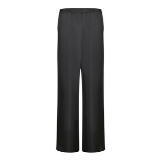 Loulou Studio Wide Trousers, female, Black, Size: XS Alera LDS Silk Twill Trousers