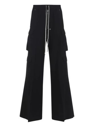 Rick Owens Double Cargo Jumbo Belas broek - Zwart