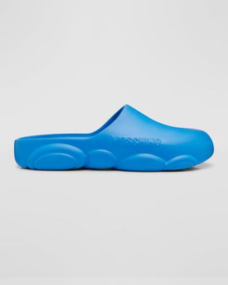 Moschino Men & apos;s Bubble Teddy Rubber Slides