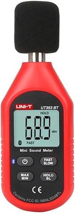 OEM Higr&oacute;metro Trend Ut353 Ut353bt Bluetooth, Medidor De Nivel De Sonido Digital, 30-130 Db, Monitor De Decibelios Profesional, Detector De Db (ut353)