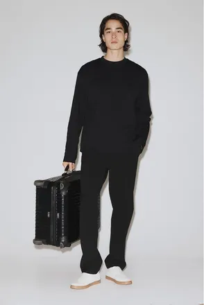H&M Four-way stretch regular-fit pull-on pants in Black at Nordstrom, Size X-Small