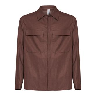 Hev&ograve; Casual Shirts, male, Brown, Size: XL Casual Shirt