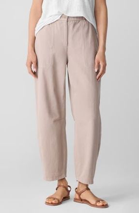 Eileen Fisher Organic Cotton Ankle Barrel Leg Pants in Wheat at Nordstrom Rack, Size Xx-Small