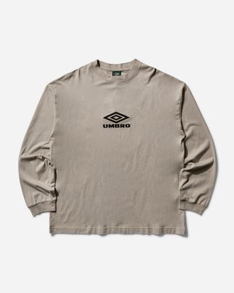 Umbro Men s OG Logo Longsleeve T-Shirt Taupe