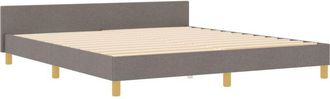 vidaXL Estructura De Cama Tela Taup&eacute; 180x200 Cm Vidaxl