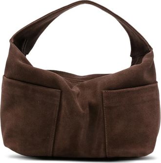 Gimaguas Suede Slip-pocket Tote Bag