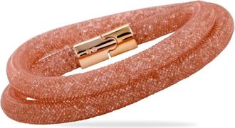 Swarovski Bracciale di perle Swarovski in oro giallo 18kt con cristalli - Rosa