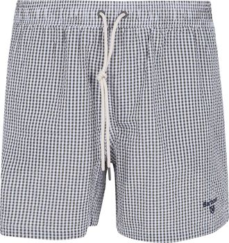 Barbour Gingham Seersucker Swim Short