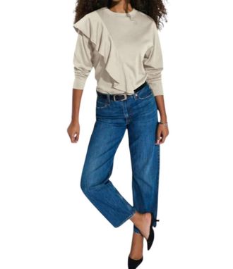 Nation Ltd Farrah Top In Parchment