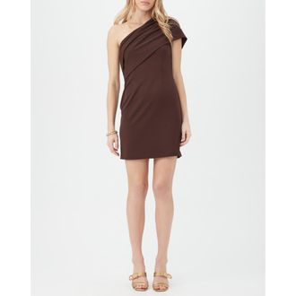 Trina Turk Makina One Shoulder Cocktail Dress in Mudcloth at Nordstrom, Size 10