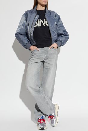 Anine Bing T-shirt Vagner, Womens, Black