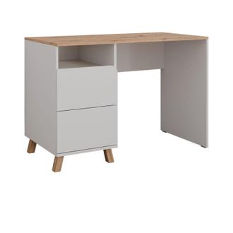 Vicco Mesa De Maquillaje Karen, Blanco/artesano, 110 Cm Con Cajones, Vicco