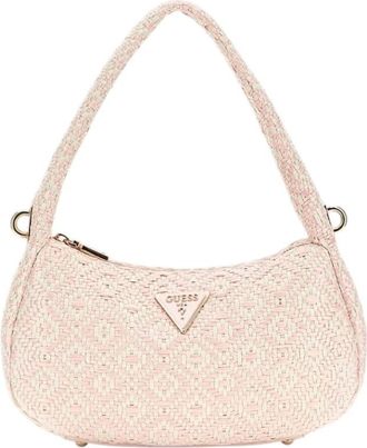 Guess Rianee Hobo Tas - Dames - Schoudertassen - Roze - ONE Size - Tassen