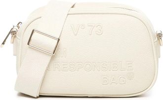 V&deg; 73 Witte Schoudertas met Rits - Dames - Schoudertassen - Wit - ONE Size - Tassen