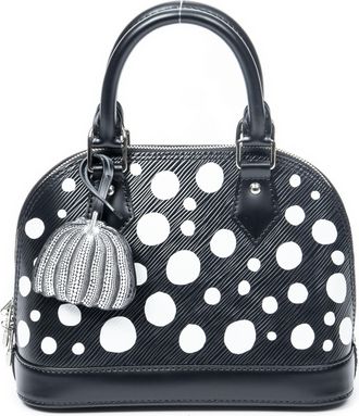 Louis Vuitton Pre-owned Womens Ltd. Ed. Yayoi Kusama Infinity Dots Alma BB Shoulder Bag - Black - One Size