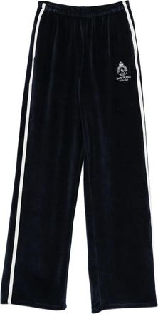 Sporty & Rich Pantaloni sportivi con logo - Blu